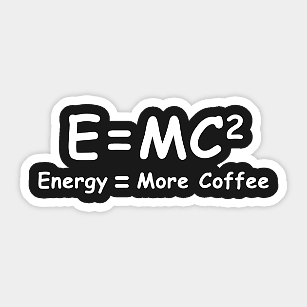 E=MC2 Sticker by vendrik